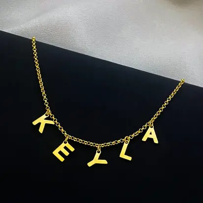 GARGANTILHA 5 LETRAS ELO PORTUGUES DOURADO